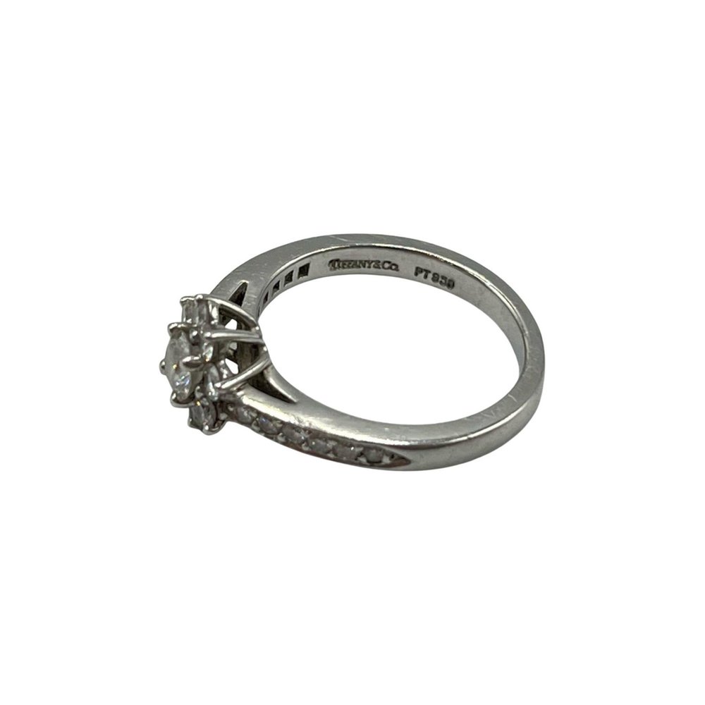 Tiffany & Co. Flora Ring, Pt950 Platinum/Diamond, Silver, Women's - Picture 4 of 7